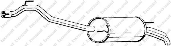 Глушитель VW T4 (90-03) задняя часть BOSAL 283-491 BOSAL