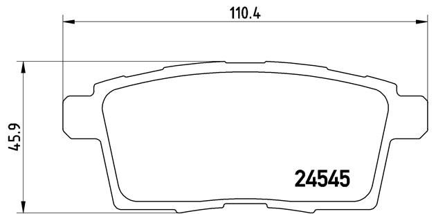 P49041 1268 00 [L2Y62643Z] !колодки дисковые з.\ Mazda CX-7 2.3/2.2CD/CX-9 3.5/3 P49041 BREMBO
