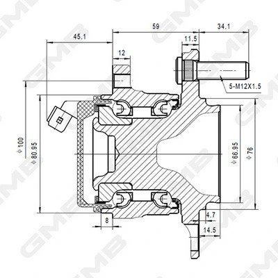 Ступица GH35190A GH35190A GMB