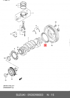 Сальник 09283-98003 09283-98003 SUZUKI