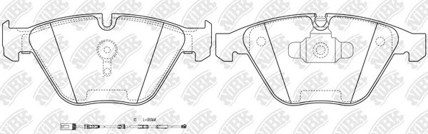 Колодки тормозные BMW 3 (E90,E91,E92,E93),X1 (E84) передние (4шт.) NIBK PN0518W NIBK