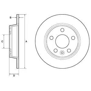 BG3026 диск тормозной задний!\ Ford Galaxy, VW Sharan all 95> BG3026 DELPHI
