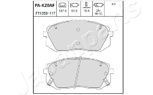 HYUNDAI / KIA PA-K20AF JAPAN PARTS GROUP