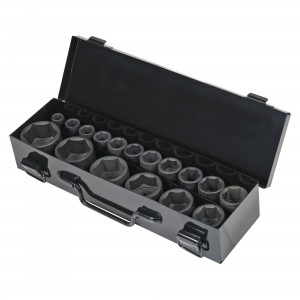 Набор головок ударных (17 предметов) "AIRLINE" (1/2"DR L=38 мм) (10-36 мм) метал ATAS061 AIRLINE