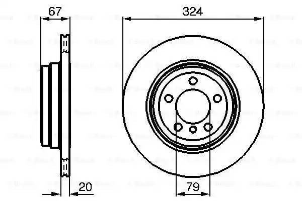 0 986 479 004 диск тормозной задний!\ BMW E65/E66 3.0/3.6 01> 0 986 479 004 BOSCH