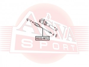 ТЯГА РУЛЕВАЯ 0222-M12 0222-M12 ASVA