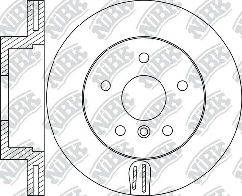 Диск тормозной BMW X3 F25  RN1719 RN1719 NIBK