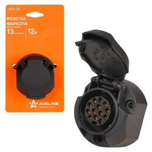 Разъем электрический прицепа ISO 11446 13-полюсный (розетка пластик) AIRLINE ATE06 AIRLINE