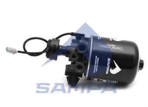 Осушитель воздуха SCANIA 4 series (9.3Bar,c подогр.,с рег. давл., центральный вы 09408401 SAMPA