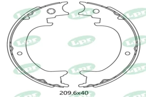 Колодки тормозные SUBARU Tribeca (05-) стояночного тормоза (4шт.) AP 09590 AP AUTOMOTIVE PROD