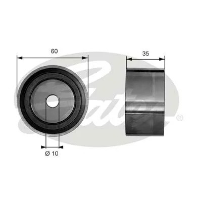 Ролик ГРМ HYUNDAI Sonata EF,Santa Fe,Tucson (2.7) натяжителя GATES T41040 GATES