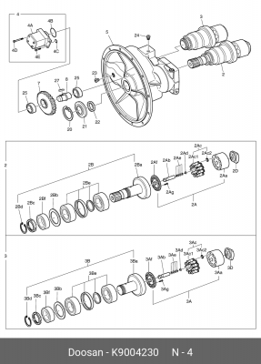 K9004230 Гидронасос управления K9004230 DOOSAN