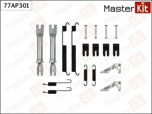 Комплект установочный барабанных колодок VW Polo, Skoda Rapid 10 Masterkit 77AP301 MASTER KIT