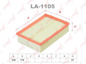 Фильтр воздушный BMW 3 (E36,E46),5 (E39) (M52/M54) LYNX LA-1105 LYNXAUTO