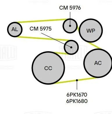 Ролик привод. ремня для а/м Lexus RX (15-)/NX (14-) 2.0T [8AR] (опор.) (CM 5976) CM 5976 TRIALLI