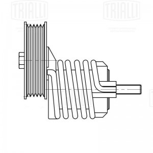 Ролик привод. ремня с натяж. мех. для ам VW Passat (96-) 1.9d (CM 5320) CM 5320 TRIALLI