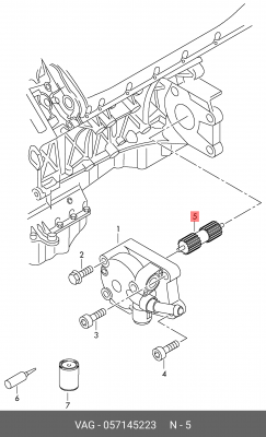 ВАЛ ПРИВОДНОЙ  057145223 057 145 223 VAG