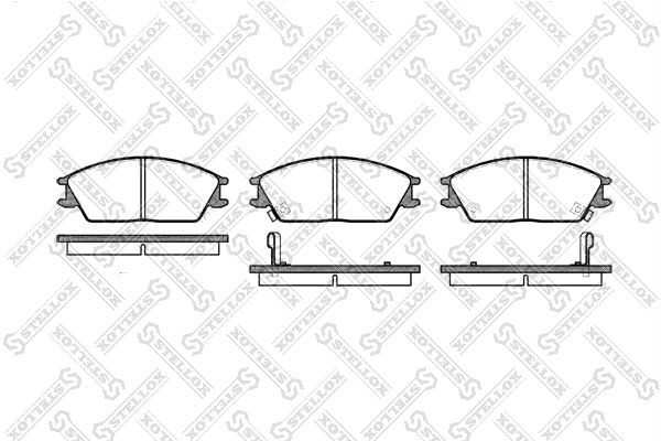 колодки дисковые п.!\ Hyundai Accent 1.3-1.5i/1.5CRDi 95>/Getz 1.1-1.5i/1.5CRDi  235002-SX STELLOX