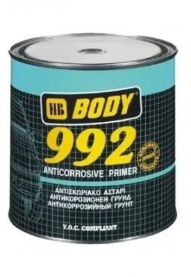 грунт! BODY 992 1К быстросохн.антикоррозионный на основе алкидной смолы серый 5к 9920700005 HB BODY