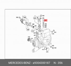 КЛАПАН A 930 430 01 87 MERCEDES BENZ