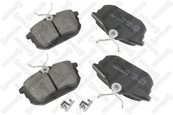 605 12 !колодки дисковые з.\ Smart Forfour 1.1/1.3/1.5 04> 616-012-SX STELLOX