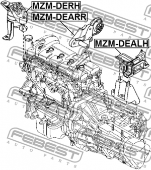 MAZDA 2 (DE) (2007>) 1.5 MZM-DEARR FEBEST