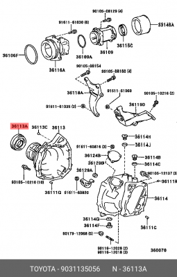 САЛЬНИК 90311-35056 90311-35056 TOYOTA