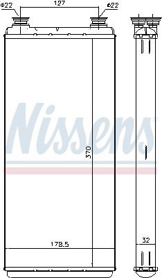 Радиатор отопителя, TGA, TGL, TGM, TGS, TGX 71891 NISSENS
