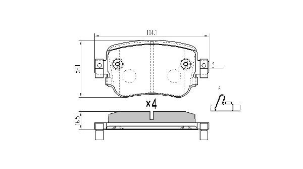 колодки дисковые задние!\ Audi A1, Seat Leon, Skoda Octavia 1.0-2.0i/TDi 12> FBP1975 FREMAX