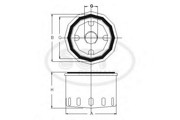Фильтр масляный SM158 SCT