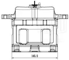 Суппорт торм. Hyundai Santa Fe (00-)/Trajet (00-) перед. прав. d=43мм (CF 200302 CF 200302 TRIALLI