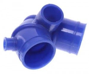 Патрубок ГАЗ-3302 дв.ЗМЗ-40524 ЕВРО-3 воздухоподводящий синий силикон MEGAPOWER 13016019 MEGA POWER