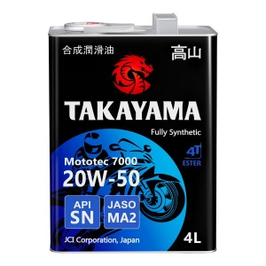 масло моторное! синт.\ API SN, JASO MA2 605613 TAKAYAMA