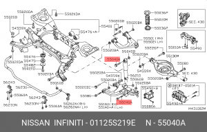 Болт м14 01125-S219E 01125-S219E NISSAN