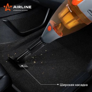 Пылесос автомобильный 12V 150W в прикуриватель (4 насадки) AIRLINE VCA-03 AIRLINE
