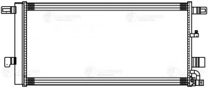 Радиатор кондиц. для ам Audi A4 (15-),A5 (16-),A6 (18-),A7 (18-) 2.0T,3.0T,3.0TD LRAC 1830 LUZAR