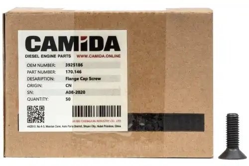 Болт М8х1,25х25 (ролик натяжной) ISBE Cummins КАМАЗ CAMIDA Китай 170146 CAMIDA