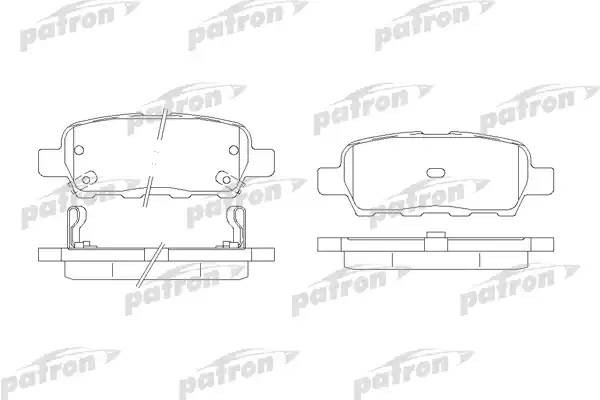 Колодки тормозные PBP1693 PBP1693 PATRON