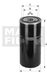 Масляный фильтр W1374/7 W 1374-7 MANN FILTER