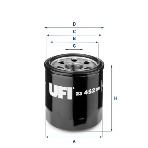 Фильтр масляный 23.452.00 2345200 UFI