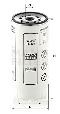 Сменный элемент фильтра для PRELINE PL420x" PL420X MANN FILTER