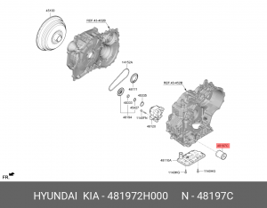 фильтр масляный АКПП!\ Hyundai Santa Fe 18> 481972H000 HYUNDAI