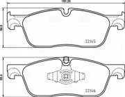 Колодки торм. Land Rover Discovery Sport (14-) диск. перед. (PF 4350) PF4350 TRIALLI