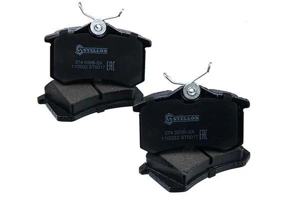 колодки диск. задние с антискр. пл.!\ Brilliance, Skoda Octavia, VW Golf IV/Pass 1629 000B-SX STELLOX
