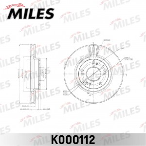 Диск тормозной передний R15 HONDA ACCORD 2.0-2.4 03-08 (TRW DF4429) K000112 K000112 MILES