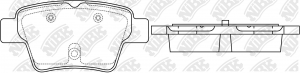 Колодки тормозные PEUGEOT 207 (07-) CITROEN C4 (04-) задние (4шт.) NIBK PN0069 NIBK