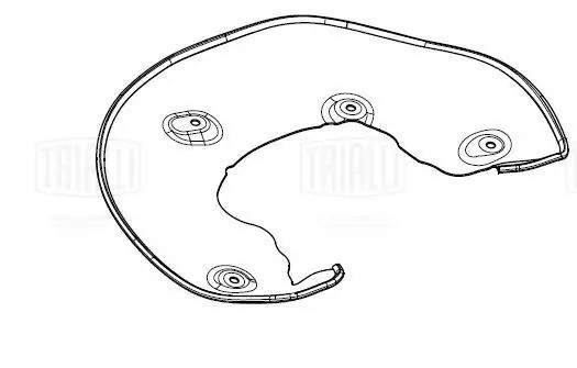 Кожух торм. диска для а/м Audi A6 (11-)/Q5 (08-) перед. прав. (BDSP 2506) BDSP 2506 TRIALLI