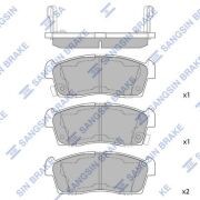 Тормозная колодка SP1592A SP1592A SANGSIN