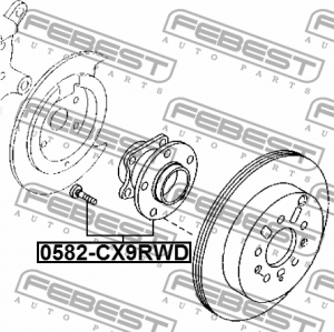 Ступица задняя MAZDA CX-9 TB 2007-2013 0582-CX9RWD 0582-CX9RWD FEBEST