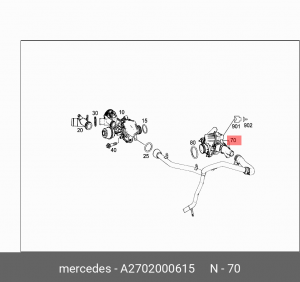W117 CLA (2013>) 1.6- 2.0 M270 A2702000615 MERCEDES BENZ